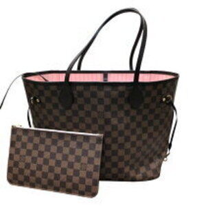 Louis Vuitton Neverfull Damier Leather Tote Bag